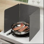 Stove Top Splatter Guard Shield For Hot Oil Grease Cooking - Folds Flat 10" X 9". Fixed Price $12.95.