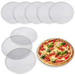 Nuogo 8-PACK 16" Aluminum Pizza Screen Mesh Pan With Holes Seamless Round. Fixed Price $113.31.