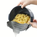 Clip Silicone Strainer Adjustable Pot Colander Kitchen Drainer. Fixed Price $18.99.