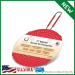 Beckon Ware Usa Brand 13-INCH Red Silicone Grease Splatter Guard For Frying Pan. Fixed Price $34.86.
