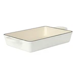 Crock-pot Artisan 13" Enameled Cast Iron Lasagna Pan Linen White. Fixed Price $98.57.