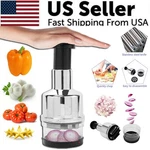 Vegetable Fruit Salad Onion Garlic Food Hand Chopper Cutter Slicer Peeler Dicer. Fixed Price $12.79.