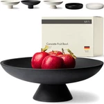 Black Concrete Fruit Bowl Kivy Large Pedestal For Kitchen Counter. Fixed Price $96.69.