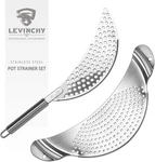 Pot 2 Pieces Stainless Steel Set, Easy Draining Durable. Fixed Price $22.68.