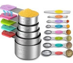 Magnetic Measuring Cups And Spoons Set, 5 Nesting Stainless Steel M... Fast Ship. Fixed Price $32.99.