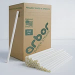 Arbor Paper Drinking 7.5"WHITE Ecofriendly Disposable Straws 550 Pcs. Fixed Price $12.99.