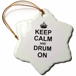 3DROSE Keep Calm And - Carry Drumming Gift For Drummer Percussionis. Fixed Price $14.99.
