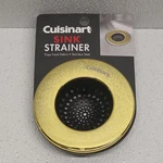 Cuisinart Sink Strainer Stainless Steel Gold Tone Food Catcher For Drain. Fixed Price $24.90.