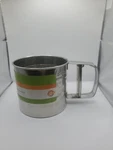 Home Basics Large Stainless Steel Flour Sifter Farberware 3 Cups (750ML). Fixed Price $7.99.
