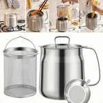 50OZ 304 Stainless Steel Deep Fryer Pot With Basket & Strainer, Large Capacity. Fixed Price $32.46.