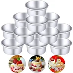 Nuenen 12 Pcs Round Cake Pans Aluminum Mold Smash Baking Cheesecak.... Fixed Price $32.85.