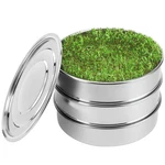Soligt Stackable Stainless Steel Seed Sprouting Kit, 2TIER Mesh Tra.... Fixed Price $86.51.