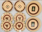 Midwest Of Cannon Falls Lodge Enamelware Dinner Set 8 Pc 2 4 Salad Bowl. Fixed Price $53.06.