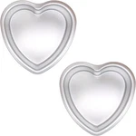 Ksdhotware 8" Heart Cake Pans, Set Of 2, Aluminum Baking Mold For Valentine, Wed. Fixed Price $43.41.