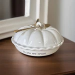Mud Pie Pumpkin Dish Set Lid Server We Crust Fall Bakeware New. Fixed Price $49.16.