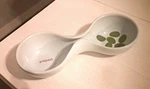 Typhoon "the Italian Job" Antipasti Duel Bowl White/red/green Dishwasher Safe. Fixed Price $13.00.