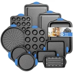 11-PC Professional Stackable Baking Set, Nonstick Oven-safe Cookware W/ Cool Han. Fixed Price $119.98.