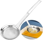 Stainless Steel Fine Mesh Fat Skimmer Spoon - Efficient Kitchen Strainer Tool. Fixed Price $5.99.