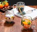 Double Walled 390 Ml Glass Cups Dried Flower Insulated Coffee Mug With Handle. Fixed Price $11.14.