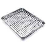 Teamfar Baking Tray And Rack Set, Stainless Steel Pan Cookie Sheet With. Fixed Price $21.99.