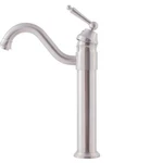 Novatto BM-359BN Century Single Lever Vessel Faucet, Brushed Nickel. Fixed Price $84.99.