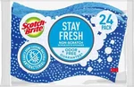 Scotch Brite Blue Non-scratch Scrub Sponges 24 Pack 3M Wrapped New. Fixed Price $16.07.