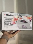 Mueller Food Chopper Slicer Spiralizer Kitchen Tool Stainless Steel Blades New. Fixed Price $25.00.