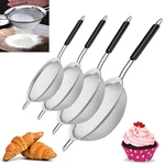 Yimi Fine Mesh Strainers Skimmers Set Of 4, Stainless Steel Sieve Wi.... Fixed Price $27.69.
