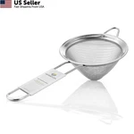 Homestia 3.3" Fine Mesh Strainer 304 Stainless Steel Cocktail Tea Sieve Silver. Fixed Price $12.88.