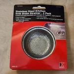 (2-PK) Keeney Sink Strainer Stainless Steel K820-33. Fixed Price $10.00.