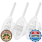 Hqleshui 3 Piece 100 Mesh 200 400 Kitchen Ultra-fine Nylon Strain. Fixed Price $22.80.
