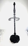 Cast Iron Umbrella Fireplace Tool Stand Antique Ornate Acorn Design. Fixed Price $175.00.