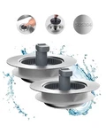 Hibbent Upgraded 3 1 Kitchen Sink Drain Strainer And Stopper Combo. Fixed Price $8.99.