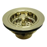 Made To Match 4.5 In. W Brass Kitchen Sink Basket Strainer Polished. Fixed Price $86.67.