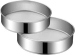 2 Pack Flour Sifter,stainless Steel Fine Mesh Strainers SIEVE,8 Inch 60. Fixed Price $23.83.