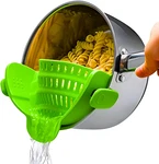 Snap N' Clip Strainer For Pots And Pans - Collapsible Silicone Pasta. Fixed Price $28.95.