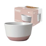 Libbey Austin Himalayan Pink Porcelain Salad Soup Bowls, Modern Style Large S.... Fixed Price $71.43.