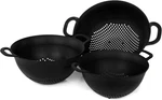 Mintra Home Colanders (assorted 3PK, Black). Fixed Price $40.99.
