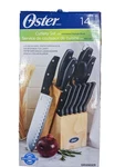 Nib New Oster Granger 14-PIECE Kitchen Knife Wood Block Set Stainless Steel. Fixed Price $27.99.