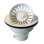 Westbrass Push-pull Style Large Kitchen Sink Basket Strainer, Powder Coat Whi.... Fixed Price $21.78.