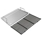 Candana Cast Iron Grates+stainless Steel Griddle For Weber Spirit Grill.... Fixed Price $75.26.