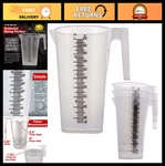 2L Plastic Measuring Pitcher Set Of - 64OZ Graduated Mixing Cup For Paint, Res. Fixed Price $53.99.