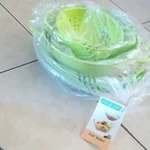 Home Basics Metal Colander & Fruit Basket Set, Green, Medium, 3PCS. Fixed Price $19.99.