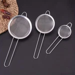 3PCS Strainer Handle Fine Mesh Colander Sieve Flour Sifter Kitchen Food Drainer. Fixed Price $8.73.
