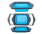 Comfify Xl Kitchen Strainer - Collapsible Silicone Over Large, Blue. Fixed Price $27.89.
