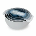Joseph 9 Piece Nesting Mixing Bowl Set With Colander Measuring Cups Sky. Fixed Price $63.39.