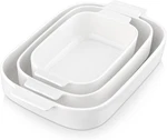 Malacasa Casserole Dishes For Oven, Ceramic Baking Set Of 3, Rectangular. Fixed Price $56.49.