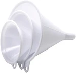 Norpro Plastic Funnel, Set Of 3, Three, White. Fixed Price $10.15.