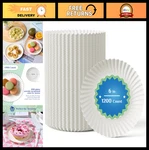 1200 Count 6 Inch Disposable Paper Plates - Uncoated White Dessert For Sn. Fixed Price $36.99.
