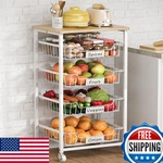 Chloryard Fruit Vegetable Basket For Kitchen Pantry Storage Organizer 5-TIER. Fixed Price $86.38.